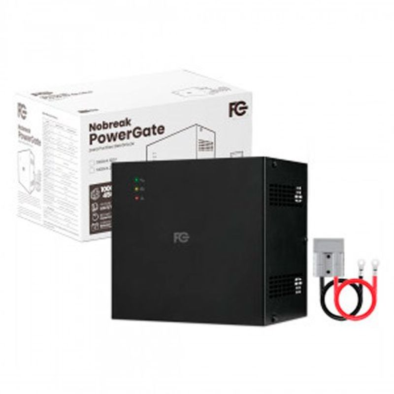 nobreak fc fontes powergate 1000va 110v para portão monovolt (mp)