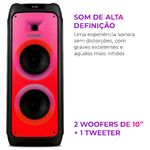 caixa de som amplificada aiwa party box 300w bivolt aws-pb-06 (mp)