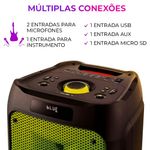 caixa de som amplificada aiwa party box 300w bivolt aws-pb-06 (mp)