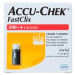 lanceta accu-chek fastclix com 200 + 4 unidades