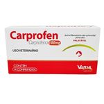 anti-inflamatório carprofen não esteroidal para cães vansil 100mg com 14 comprimidos (mp)