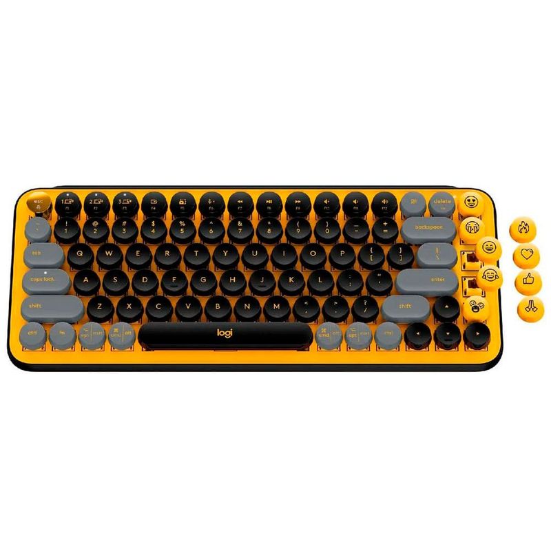 Teclado Sem Fio Logitech Popkeys Amarelo