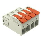 conector de emenda macho 4 pólos wago cabo 0,75mm a 25mm 76a 1000v 832-1204 (mp)