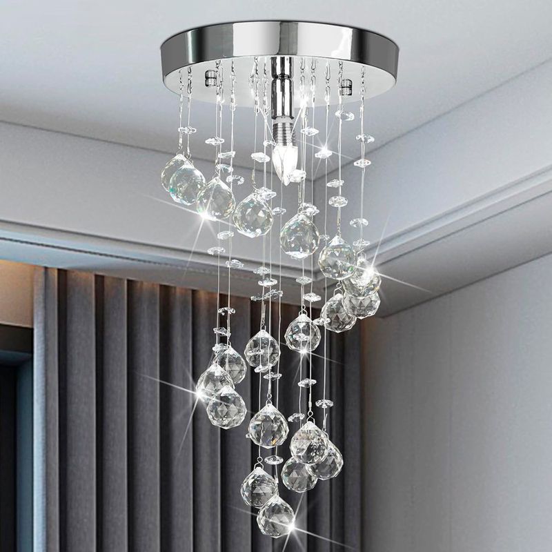 lustre espiral moderno cristal preto a-bi