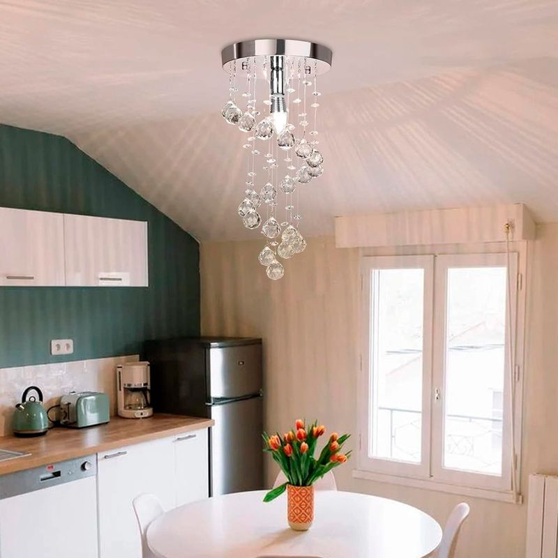 lustre espiral moderno cristal preto a-bi