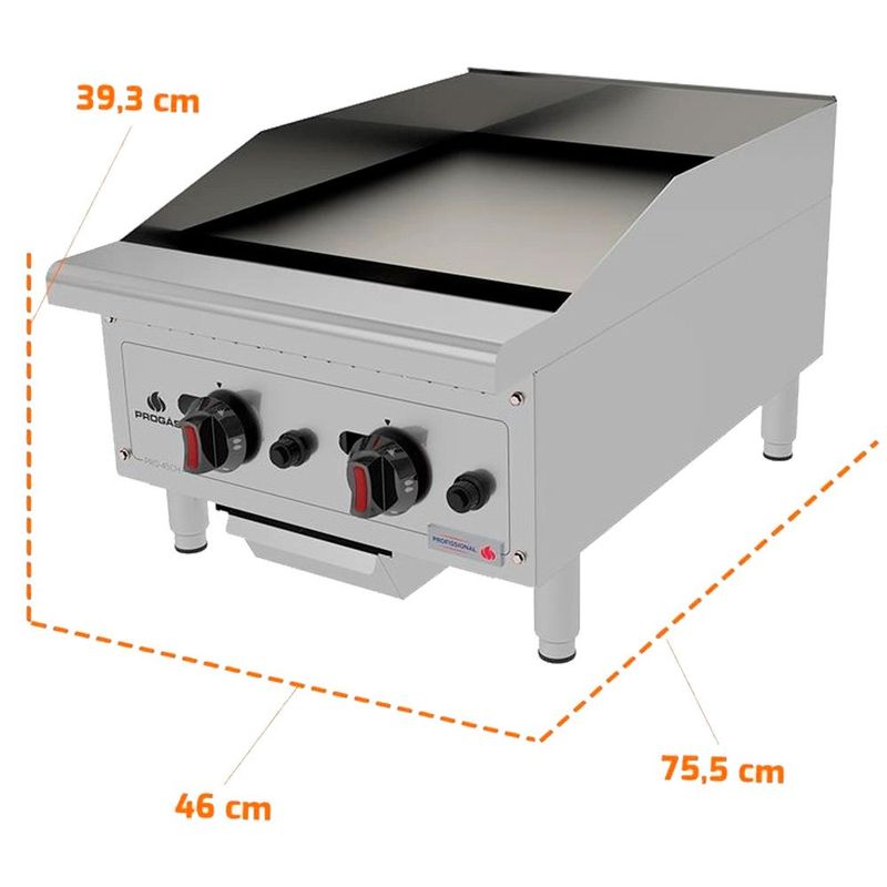 chapa industrial progás 45cm pro-45ch (mp)