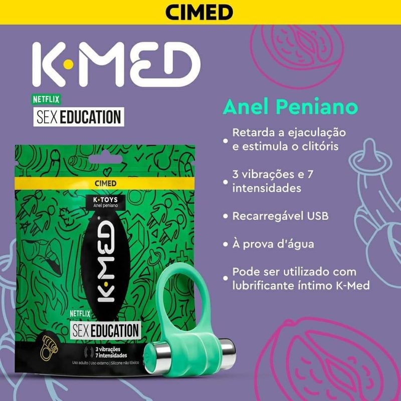 anel peniano k-med k-toys sex education 1 unidade