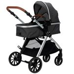 carrinho com bebê conforto 3 em 1 infanti travel system romanzo duo preto cax00849 (mp)