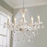 lustre saint mossi de cristal com 5 luzes a-bi