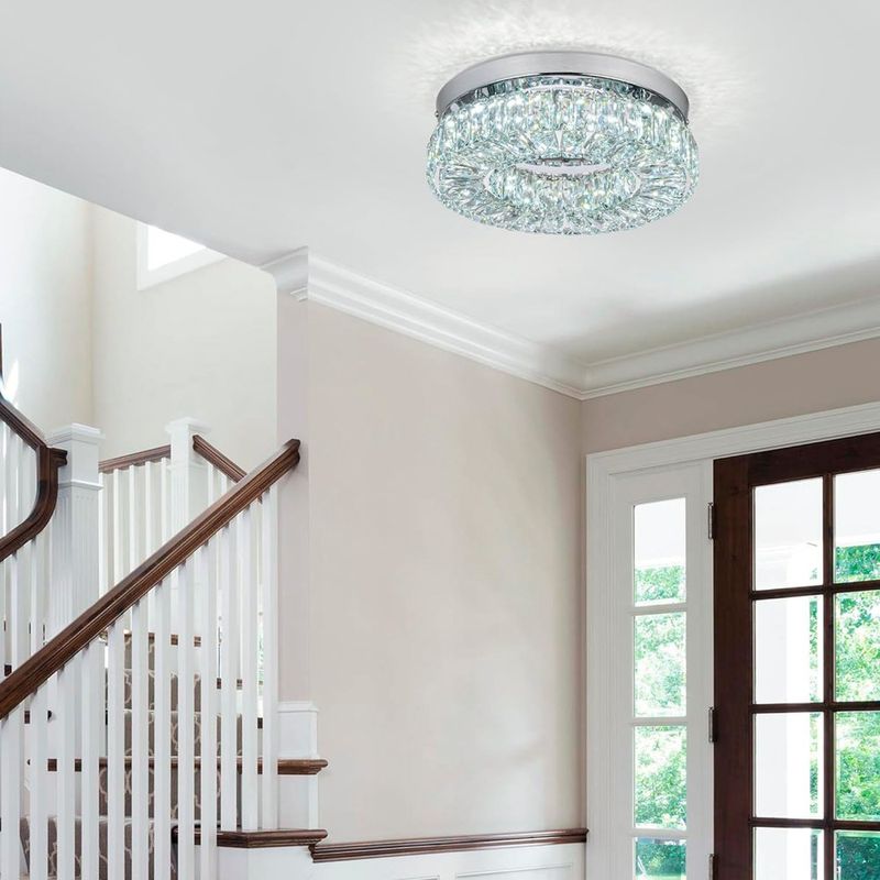lustre moderno cainjiazh cristal branco a-bi