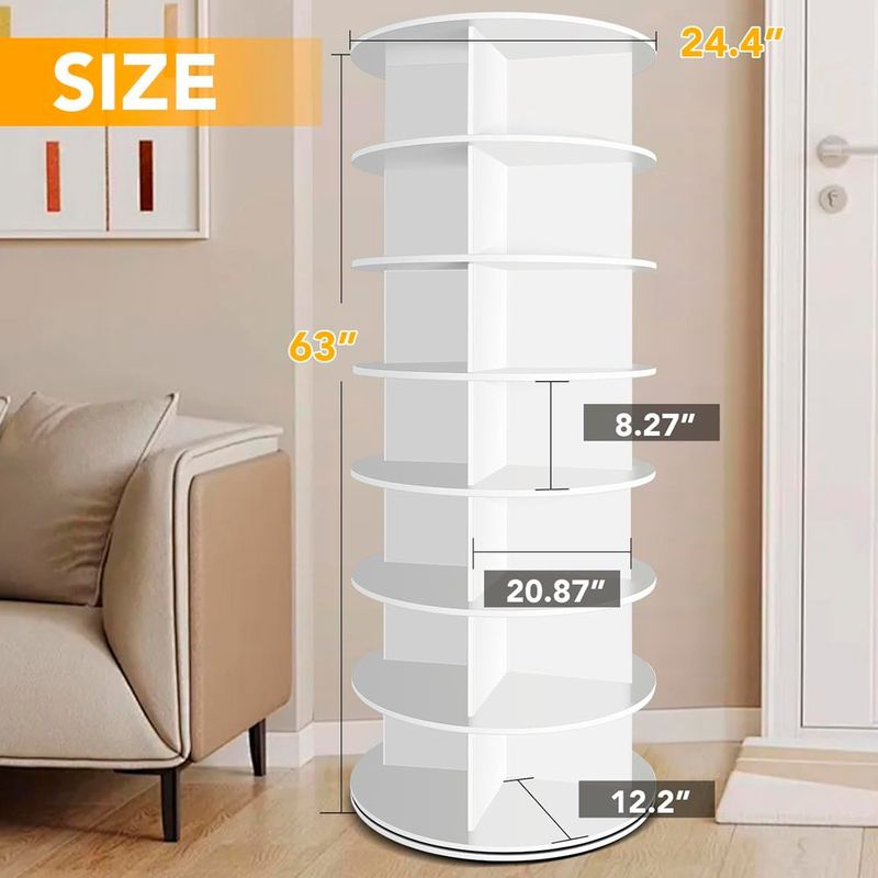 sapateira giratória lisdogt 7 camadas branco a-bi