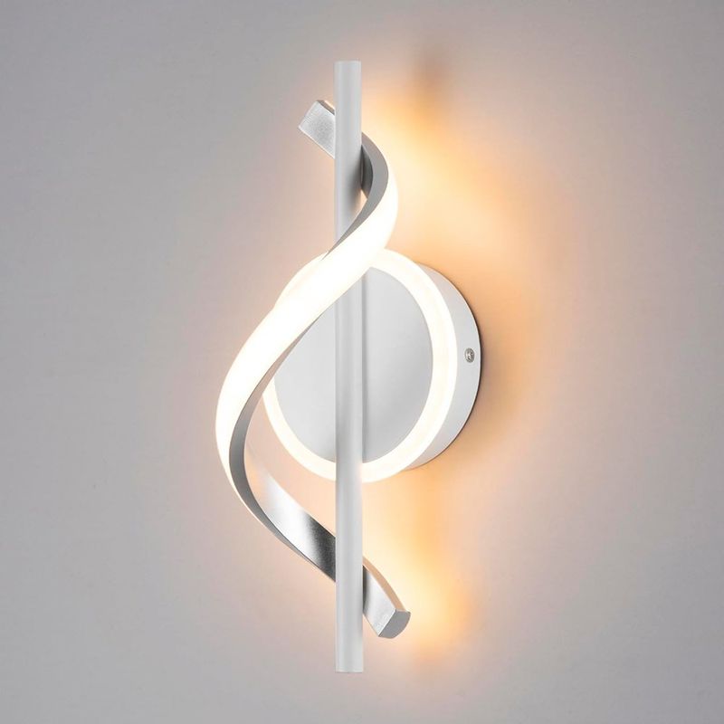 lâmpadas de parede eidisuny led branco a-bi