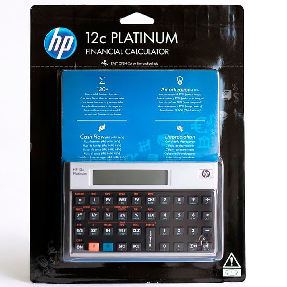 Calculadora Financeira HP 12C Platinum Preta A-BI Calculadora Financeira HP 12C Platinum Preta A-BI