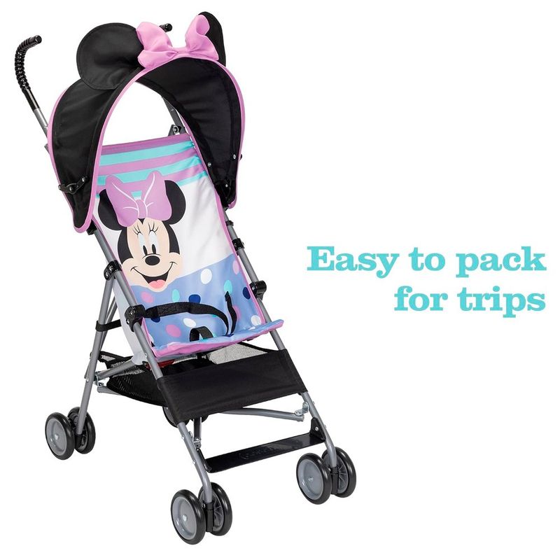 carrinho de bebê disney 3d minnie rosa a-bi