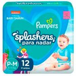 fralda para piscina pampers splashers 6-10kg p-m 12 unidades