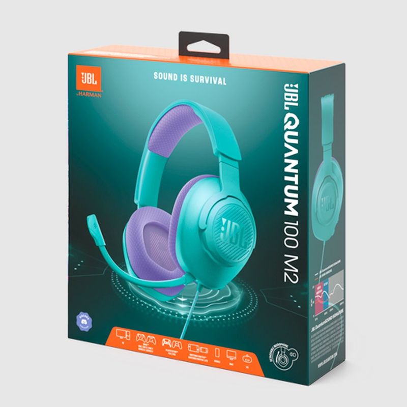 headset gamer jbl quantum 100 m2 verde