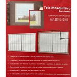 tela mosqueteiro para janela adomes 105x155cm branco (mp)