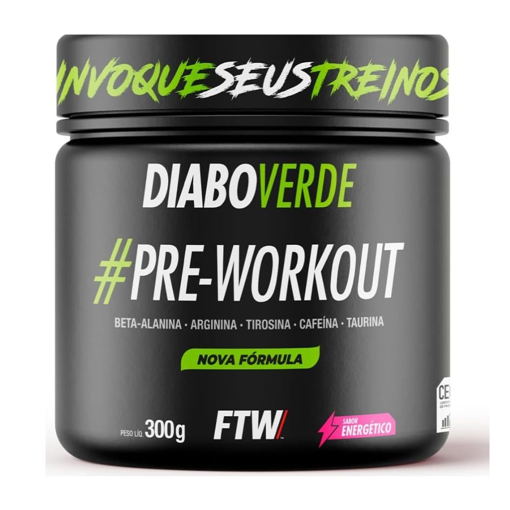 Suplemento Pré-Treino Diabo Verde FTW Sabor Energético (MP)
