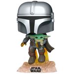 boneco funko pop star wars mandaloriano com jet pack 11063