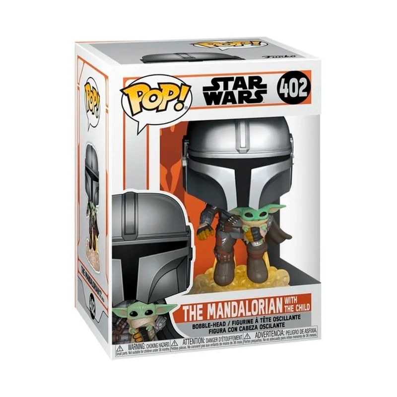 boneco funko pop star wars mandaloriano com jet pack 11063