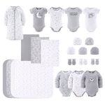 conjunto 23 peças enxoval peanutshell recém nascido cinza a-bi
