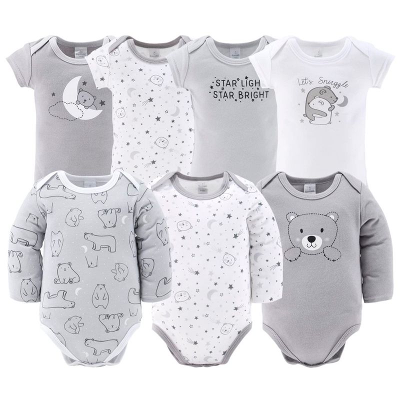 conjunto 23 peças enxoval peanutshell recém nascido cinza a-bi