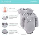 conjunto 23 peças enxoval peanutshell recém nascido cinza a-bi