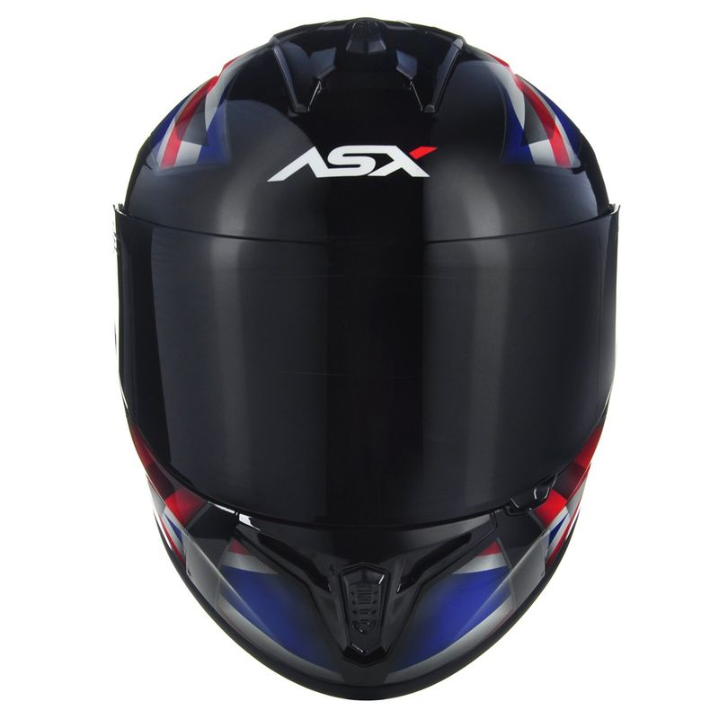capacete asx draken uk brilho preto vermelho azul 64 (mp)