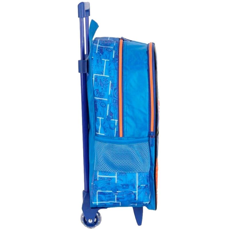 mochila de rodinhas hotwheels luxcel azul w0200un (mp)