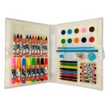 maleta de pintura escolar wellkids hero squad 51 peças (mp)