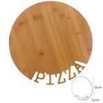 tábua para pizza bambu d&a 33cm redonda (mp)