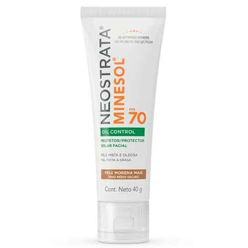 protetor solar neostrata minesol oil control fps70 pele morena 40g
