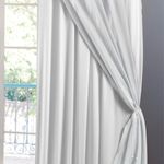 cortina branyl lina voil liso com forro tecido blackout 70% 250x380cm branco (mp)