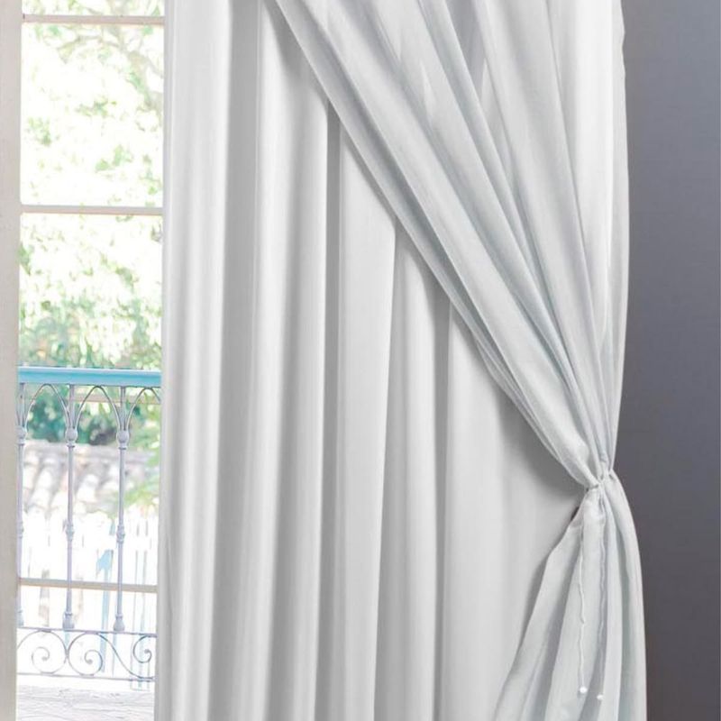 cortina branyl lina voil liso com forro tecido blackout 70% 250x380cm branco (mp)