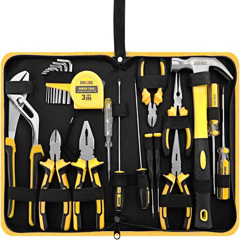 conjunto 24 peças ferramentas dowell com bolsa a-bi
