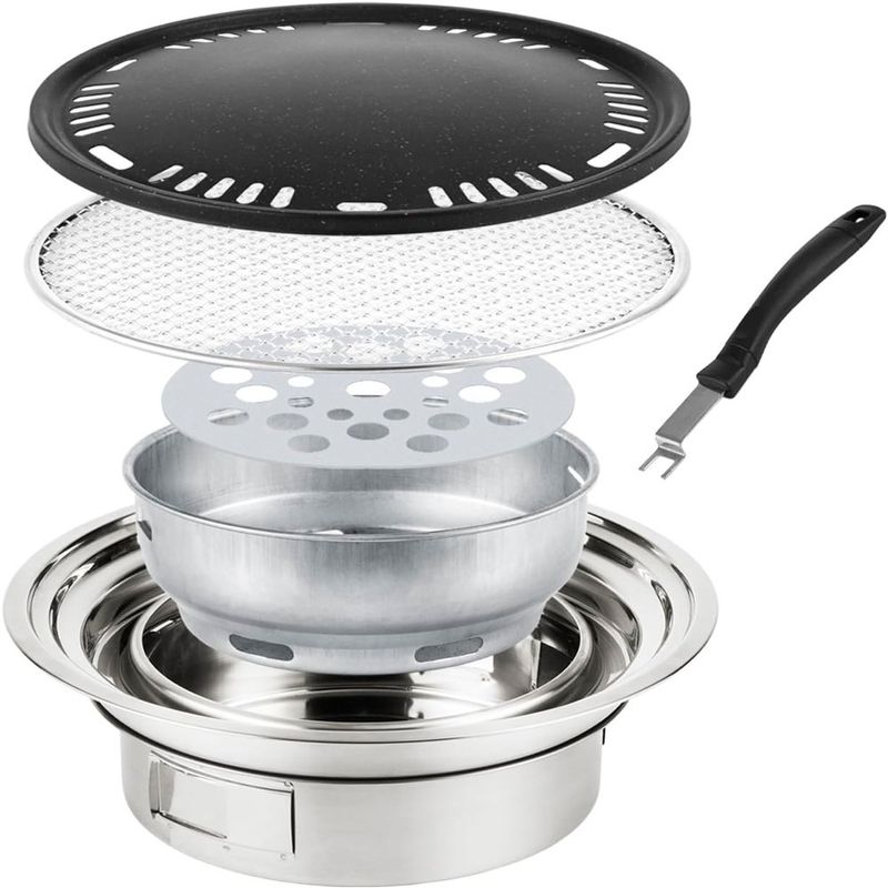 churrasqueira carvão qpmr portátil 13.7pol a-bi