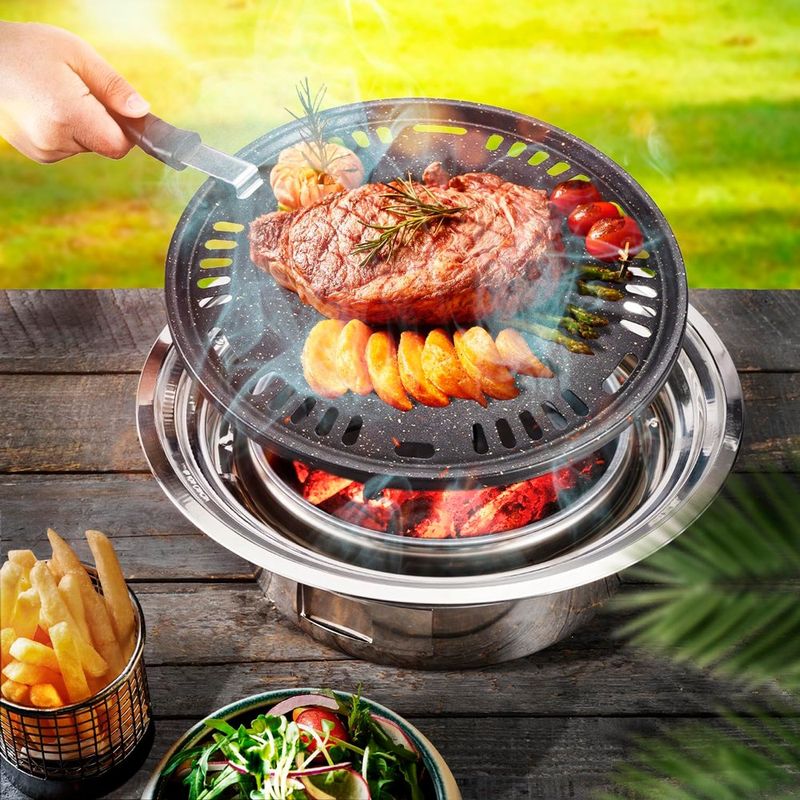 churrasqueira carvão qpmr portátil 13.7pol a-bi