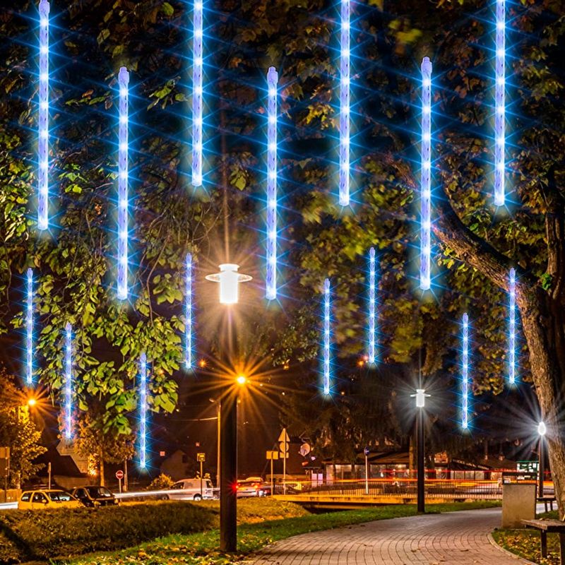 luzes led db chuva meteoro 8 turbos azul a-bi
