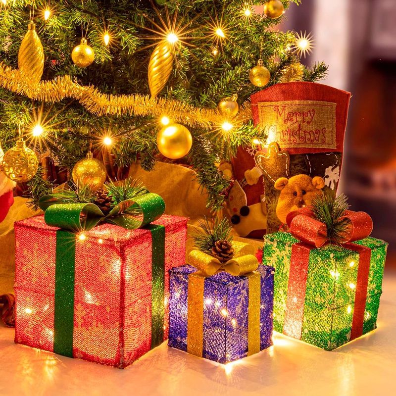 caixas presente natal sunnyglade 3p a-bi
