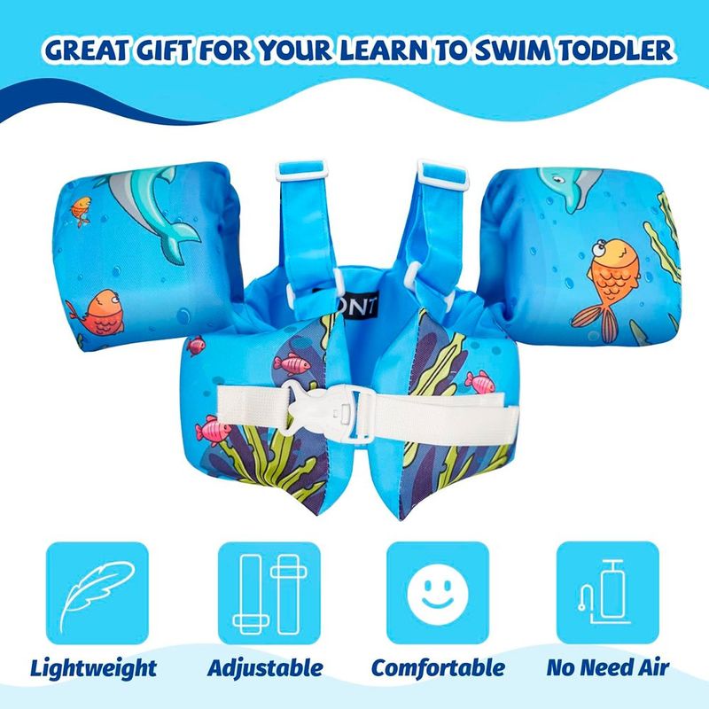 colete natação infantil jiwovape 22-66bl a-bi