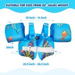 colete natação infantil jiwovape 22-66bl a-bi