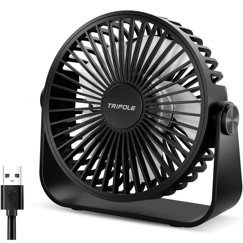 ventilador de mesa portátil tripole preto a-bi