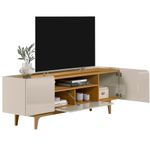 rack para tv até 75" linea orlando madeira tauari off white