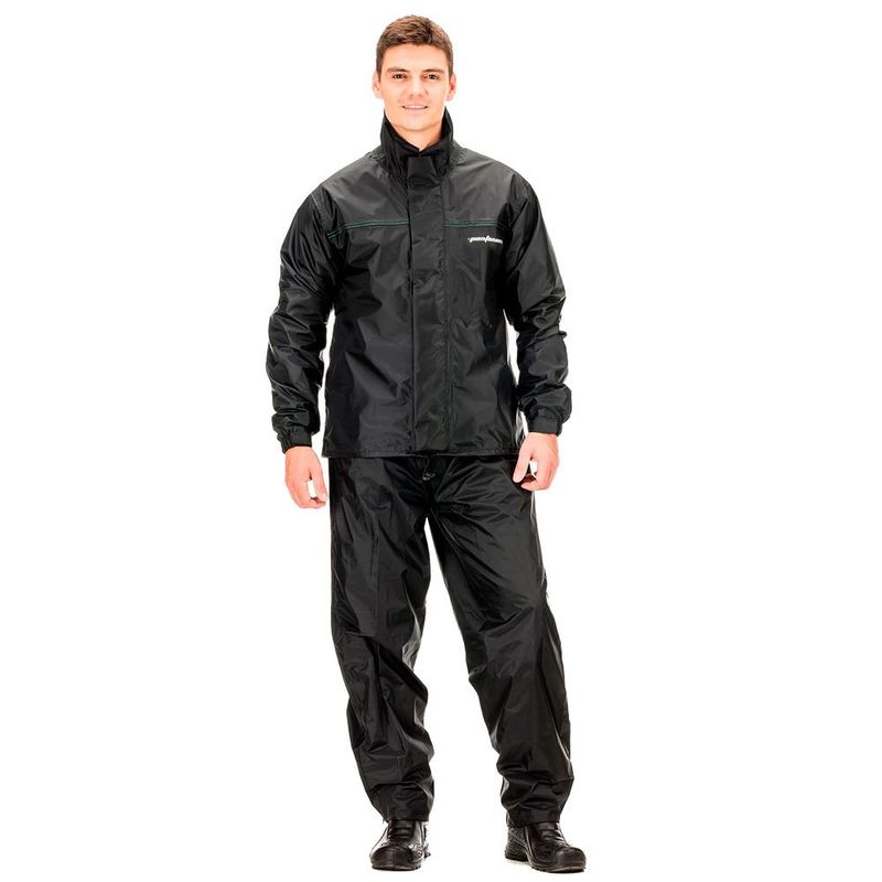 capa de chuva pantaneiro abertura de ventilação costas sem forro preto gg (mp)