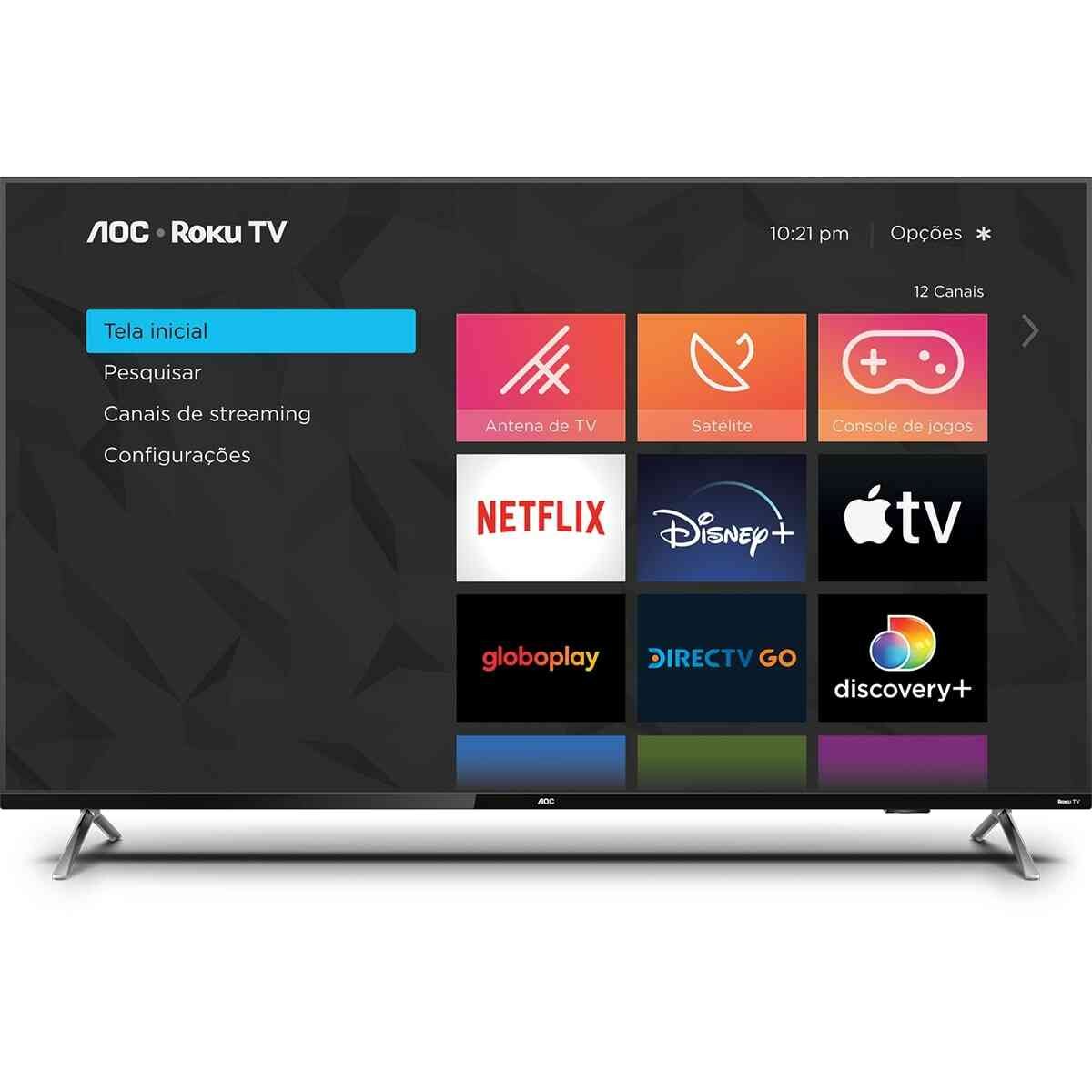 TV 50P AOC LED Roku SMART 4K Wifi - 50U6125/78G