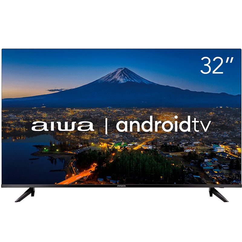 smart tv hd 32" aiwa android aws-tv-32-bl-02-a