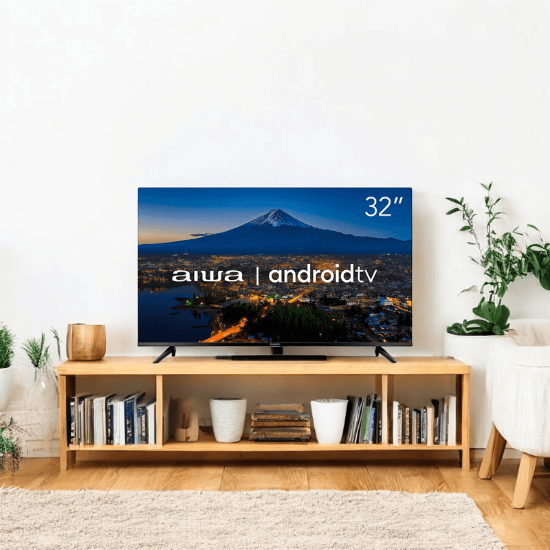 smart tv hd 32" aiwa android aws-tv-32-bl-02-a