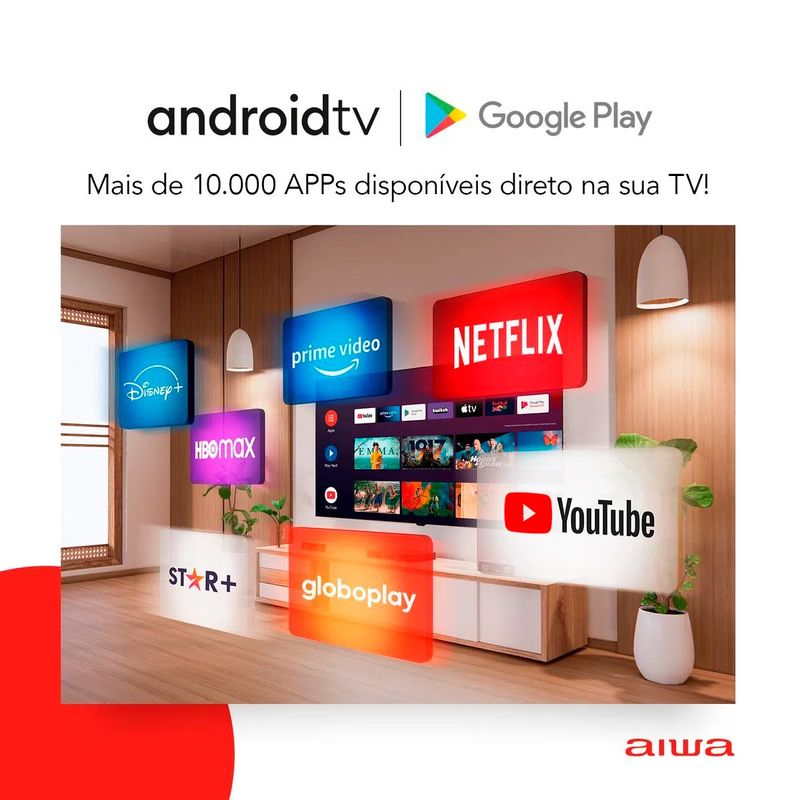 smart tv hd 32" aiwa android aws-tv-32-bl-02-a