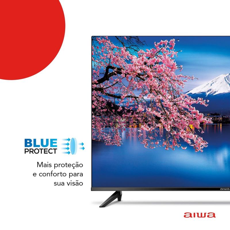 smart tv aiwa 43" led full hd hdr10 dolby áudio android wi fi 8843-01