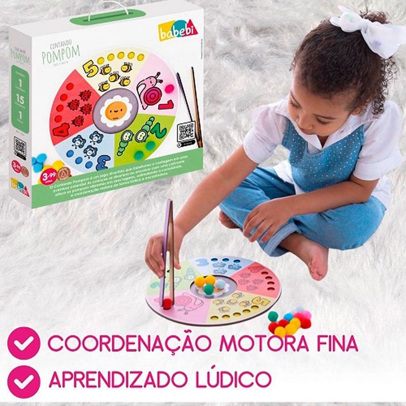 brinquedo educativo contando pom pom babebi 7053 (mp)
